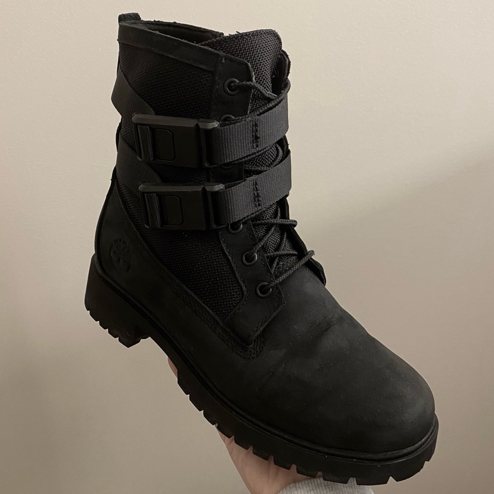 Timberland Waterproof Buckle Boot Black